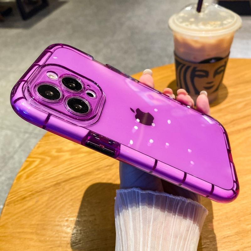 

Роскошный флуоресцентный чехол-бампер для телефона iPhone 11 12 13 Pro Max X XR XS 7 8 Plus противоударный прозрачный мягкий силиконовый чехол For iPhone 13Pro Max