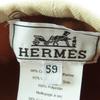 Pristine HERMES Beret Saint Honoré Serie Metal Hat Beige Cotton Women Used