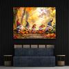 2D Thanksgiving Gnome Backdrop Harvest Forest Photography Background