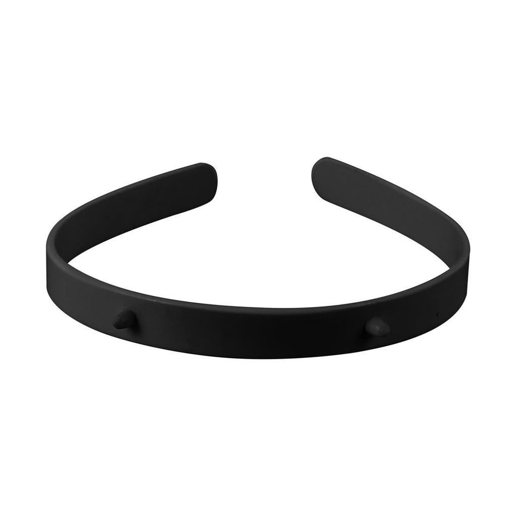 1.5" Black Horned Toothless Headband: Holiday Hair Clip Accessory & Christmas Gift