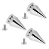 20 Pcs 10*20mm Silver Metal Bullet Spikes Studs Rivets Bag Belt Leathercraft