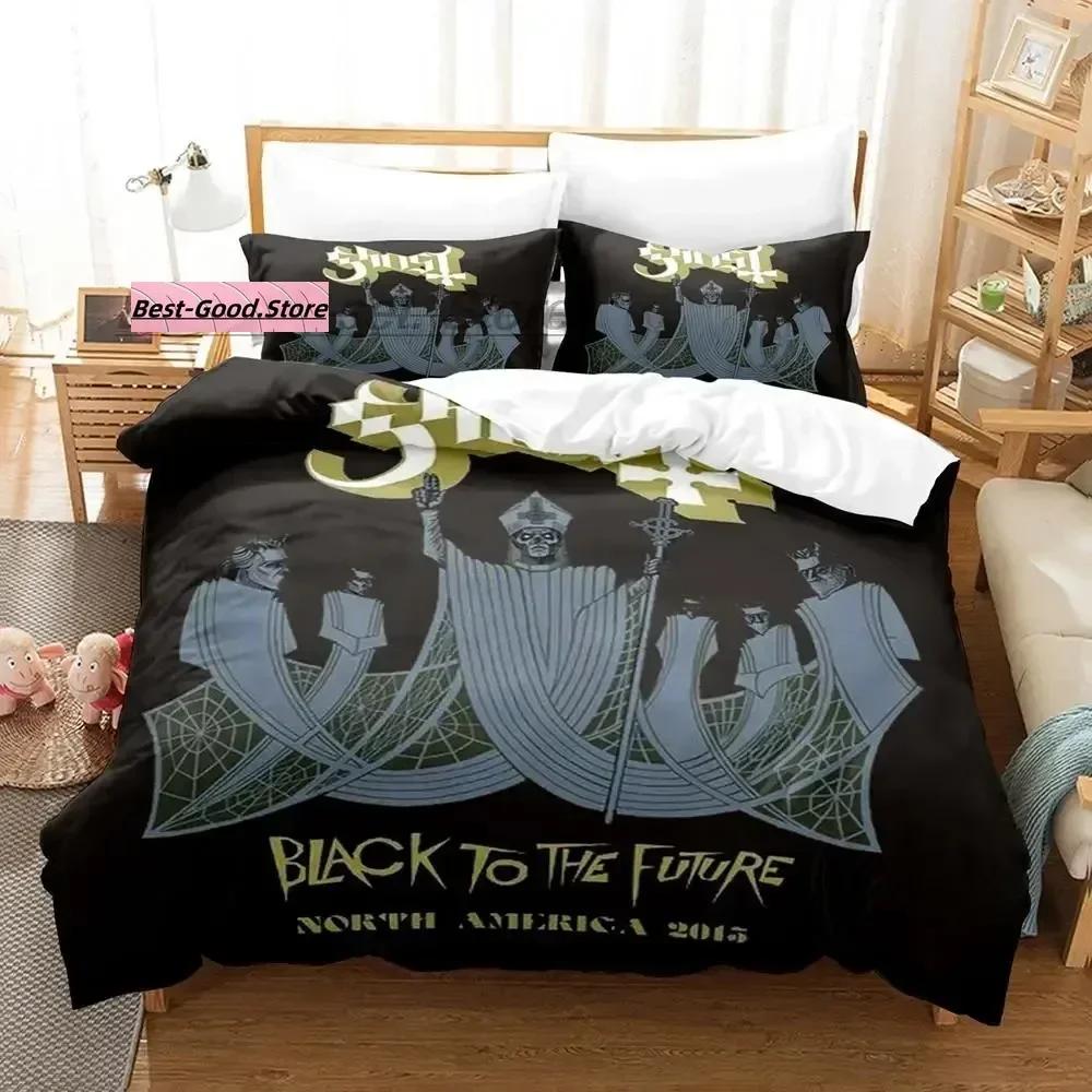 Ghost Rock Band Tank Bedding Set Printed Bed Set With Pillowcase Bed Duvet Cover Soft Single Double Queen Super King Size