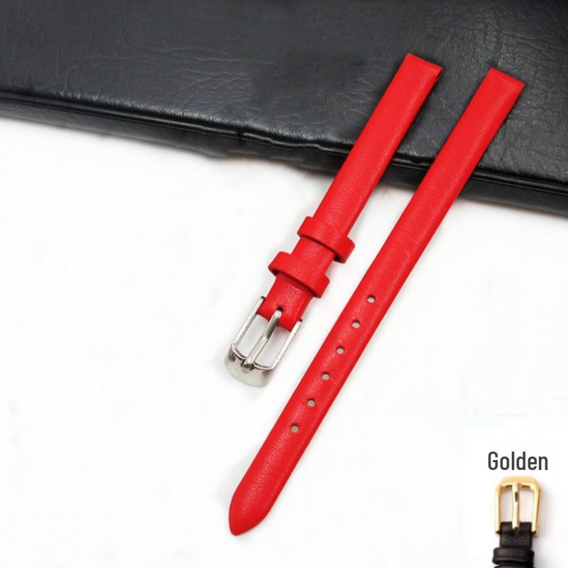 Damski miękki skórzany pasek do zegarka bransoletka - Opcje brązowy/czarny