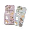 Oil Painting Cute Puppy Is Suitable for Apple 17promax Mobile Phone Case 16pro Korean 15/14 High Value 13 Bright Surface