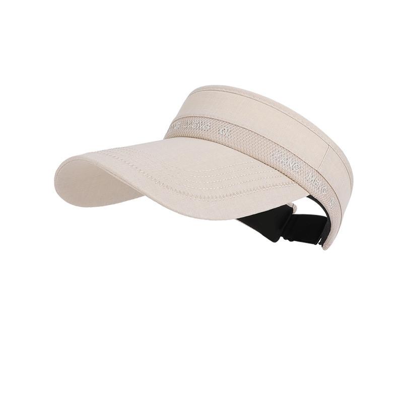 Womens Summer Sunshade Hat With Large Brim Polyester Breathable Outdoor Sports Sun Hat
