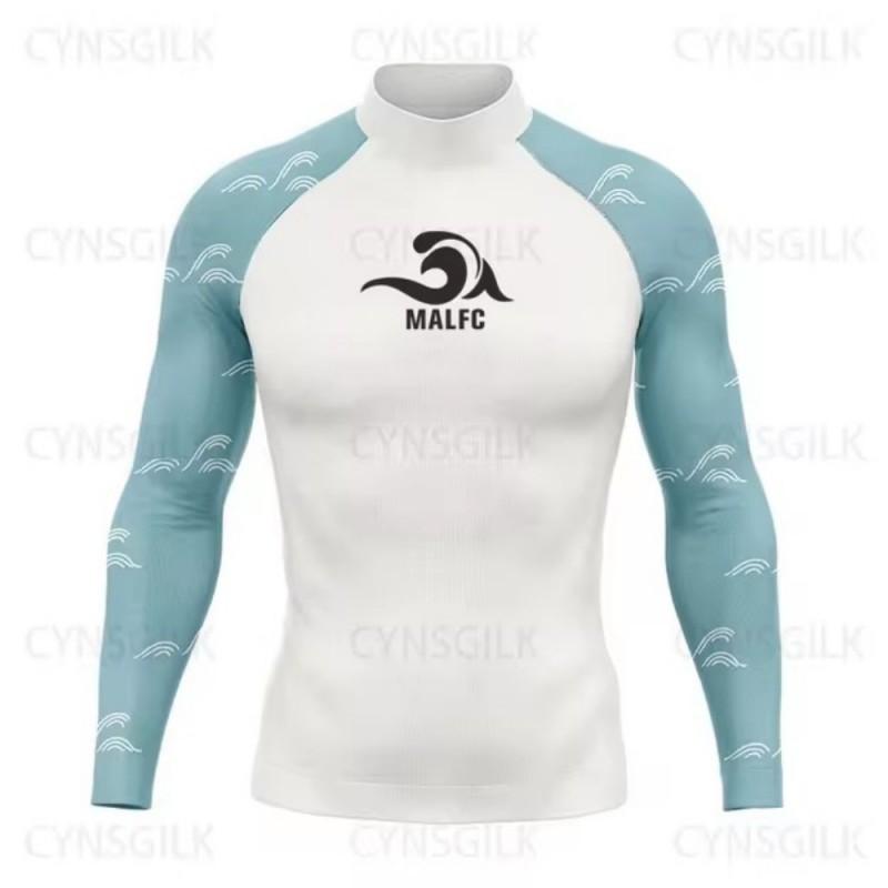 Quick-Dry Long Sleeve Rash Guard Surfing Swimming Freediving Water Sports UV Protection Unisex