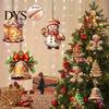 Rustic Christmas Tree Decor 12/24/36Pcs Gingerbread Outdoor Decorations, Hanging Ornaments, 2D Double Sided Fireplace Ornaments Xmas for Office