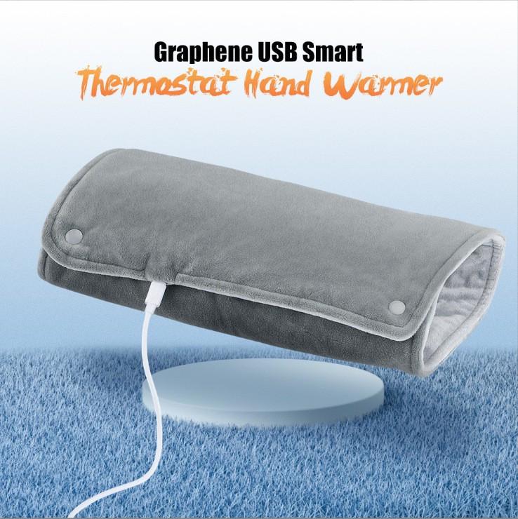 Graphene USB Heated Shawl: Versatile Hand & Leg Warmer for Home or Office