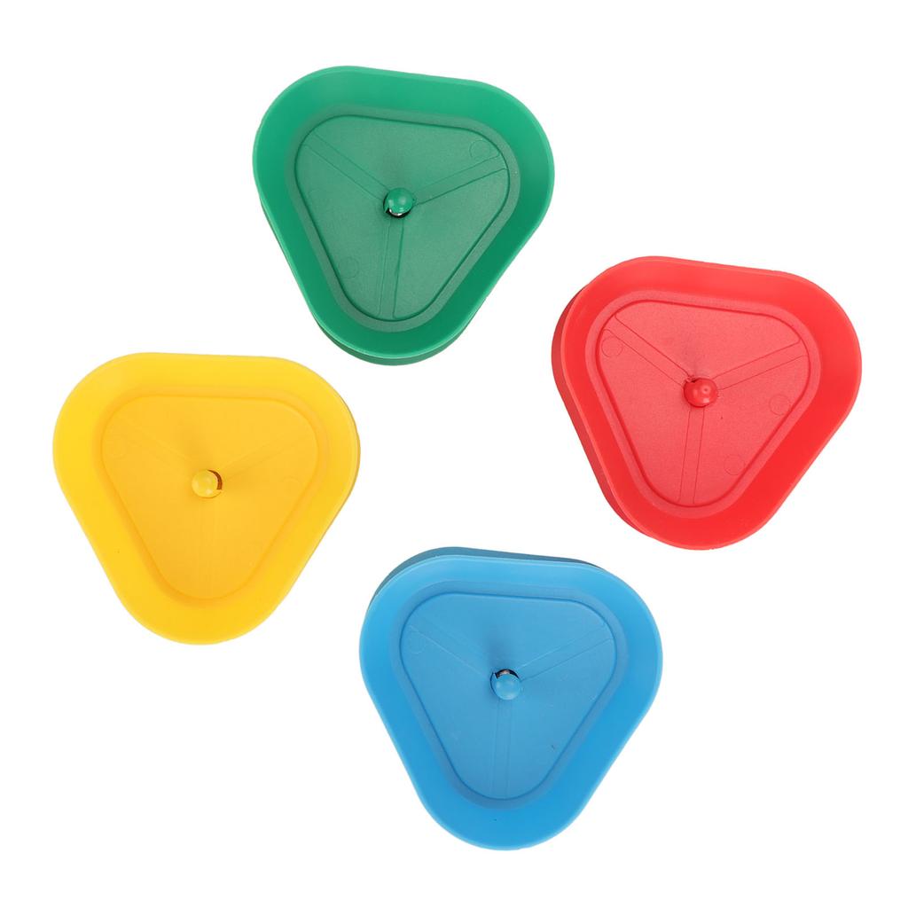 4 Mixed Colors Cards Playing Holder Hands Free Triangle Shaped Poker Rack Holder for Kids Adults