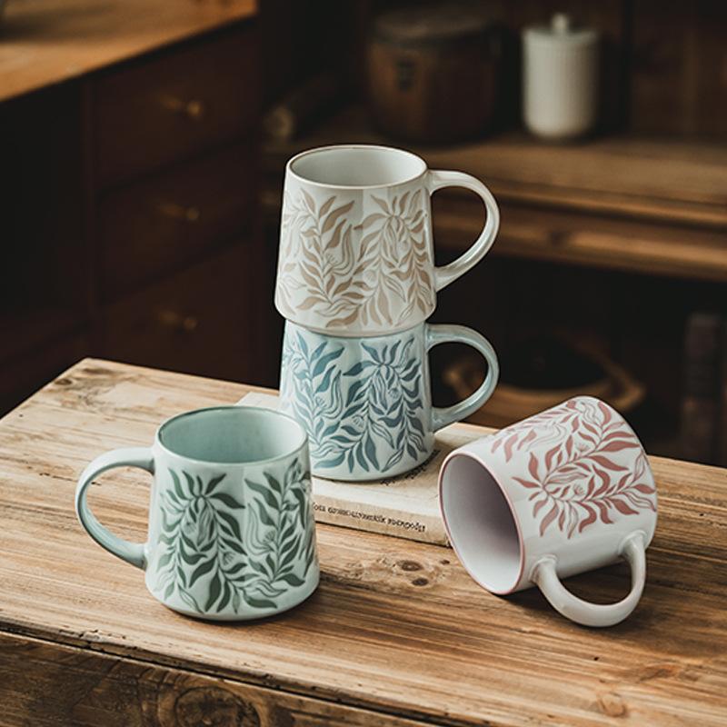 Weihnachts-Kaffeetassen Handbemalte Orchideen-Tasse Originelle Frühstückstassen Lustige Tasse Trinkgeschirr Ungewöhnliche Tassen Personalisiertes Geschenk Tee