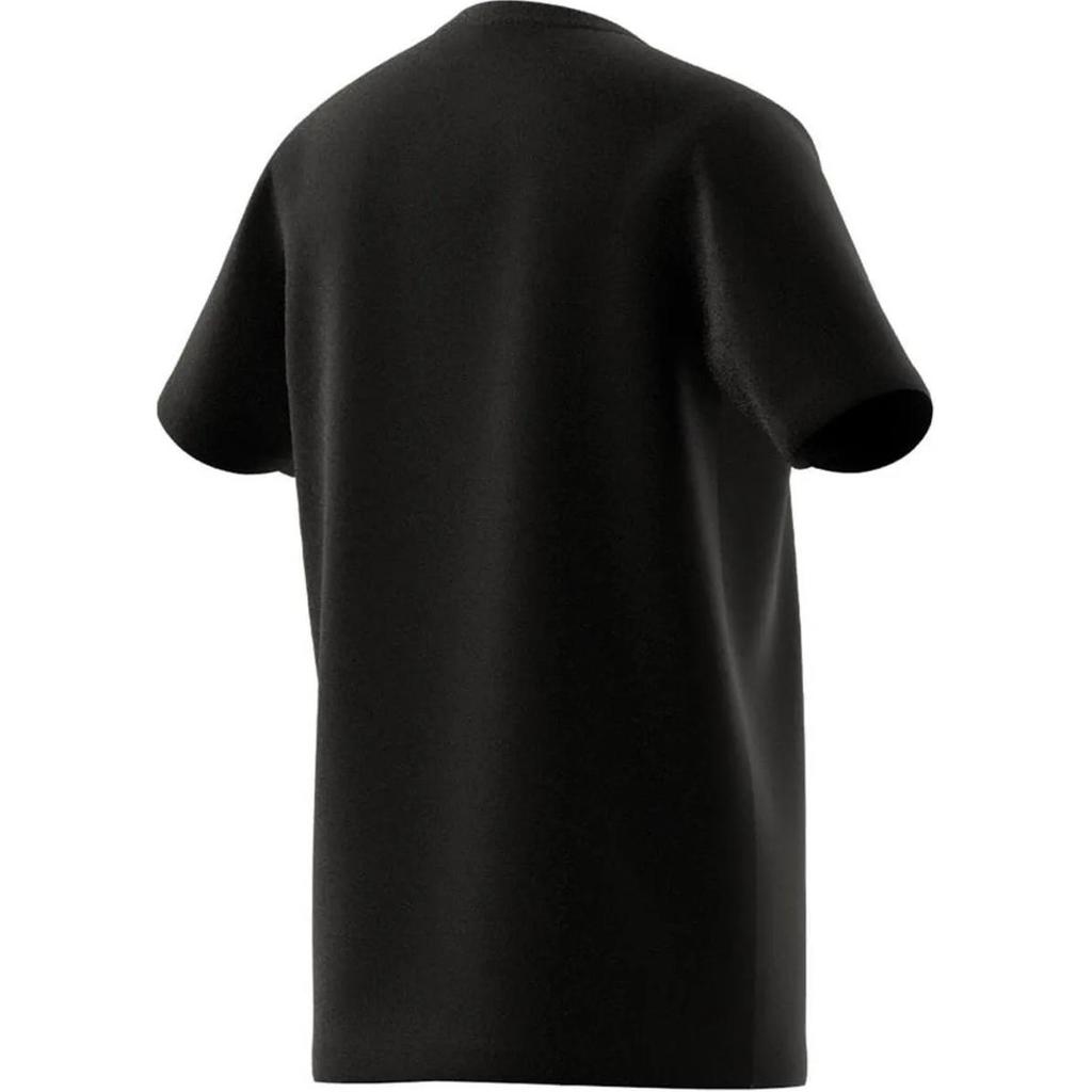 Adidas T-Shirt Round Neck Short Sleeve Letter Black Kids tops IC6855
