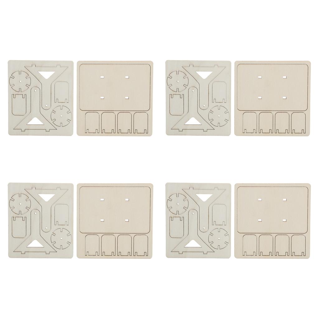 4 Sätze Holz Wasserrad Spielzeug DIY Kinder Technologie DIY Zusammenbau Puzzle Modell