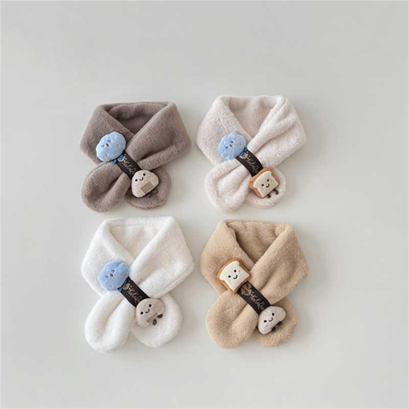 Kleinkind Fleece Nackenwärmer Kinder Plüschschal Baumwollschal für Winter Outdoor-Aktivität Geeignet für Kinder 3 bis 10 Jahre