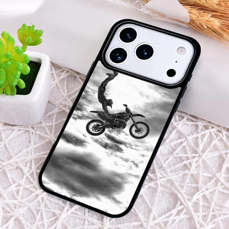 

Moto Cross Motorcycle Sports soft Shockproof Phone Case for iPhone 17 Air 16e 15 11 12 14 13 Pro Max Cover Coque iPhone 14 Pro Max
