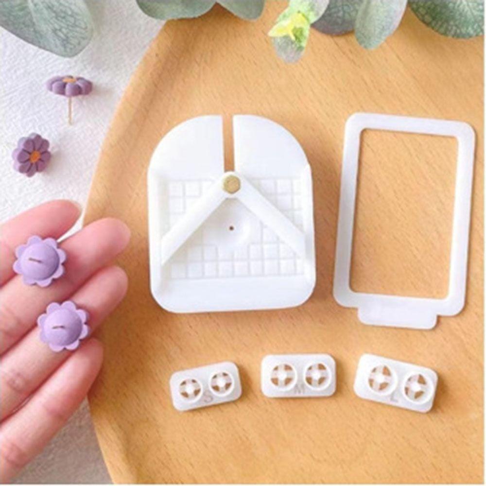 

Position Earrings Clay Earring Tools Jewelry Making Polymer Clay Cutters Ceramic білий