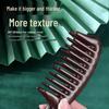 HOMEMAKER Natural Ebony Wood Wide Tooth Massage Comb