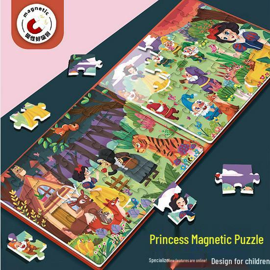 

Magnetic Dinosaur Puzzle Set: Advanced Educational Toy for Ages 3-6