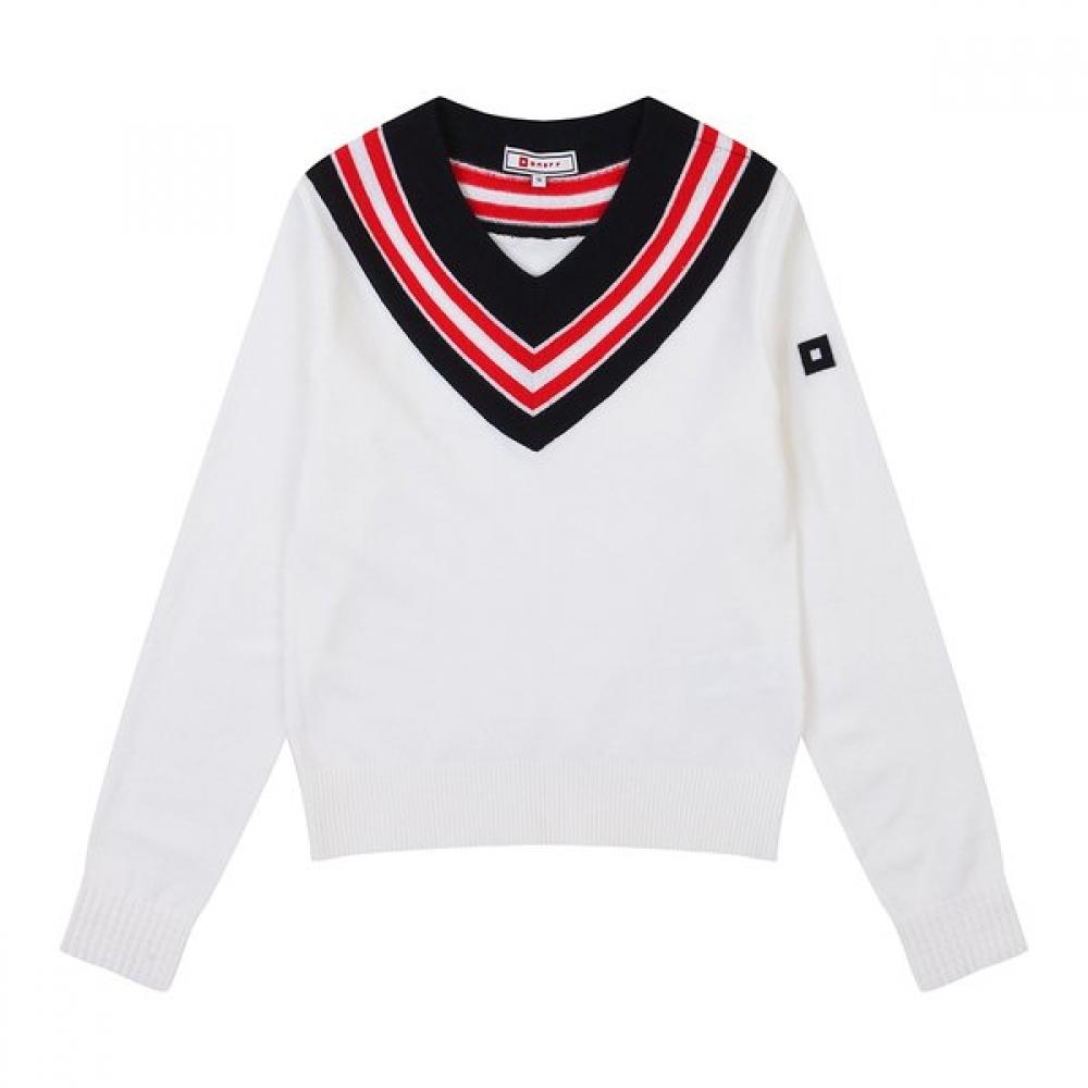 Onoff Women S V Line Color Knit Of2412lb White 36 14680₽