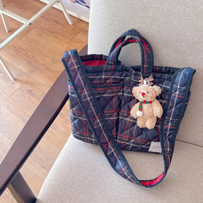 Рождественский брелок-подвеска с оленем Рудольфом и медведем (2) White Rudolph Bear