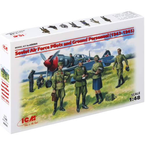 

ICM 1/48 Вторая мировая война Советский летчик и наземный экипаж Набор пластиковых моделей 48084