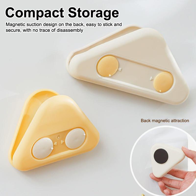 Magnetic Clip Kitchen Food Snack Seasoning Fresh Plastic Clip Dampproof Sealed Clip Documents Bills Stationery Clip