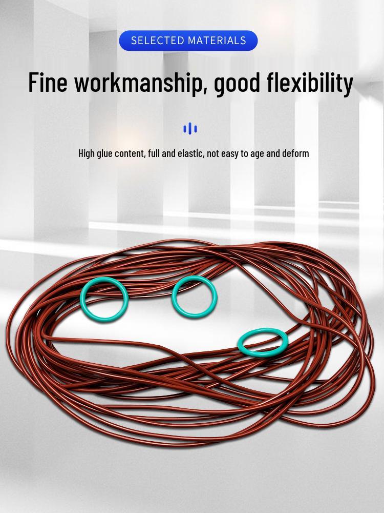 Large Fluororubber O-ring, 8mm Diameter, 500-1000mm Outer Diameter, High Temp and Pressure Resistance, Acid and Alkali Resistant Sealing Ring