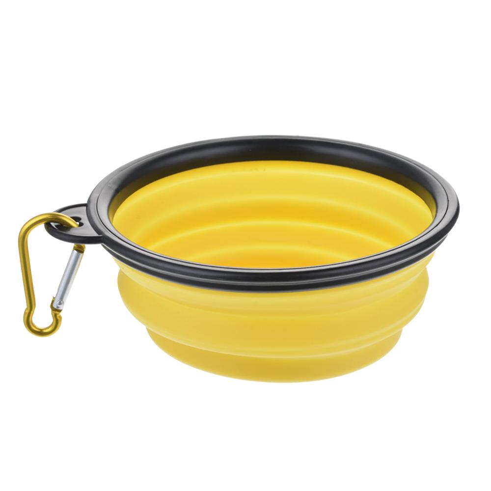 Dog Bowl Portable Folding Pet Bowl Collapsible Silicone Water Bowl for Dog Outdoor Travel Puppy Feeder Dish Food Container