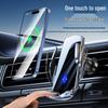 Q11 Smart Wireless Charger & Auto-Clamping Car Phone Holder - 15W Fast Charge & Universal Navigation