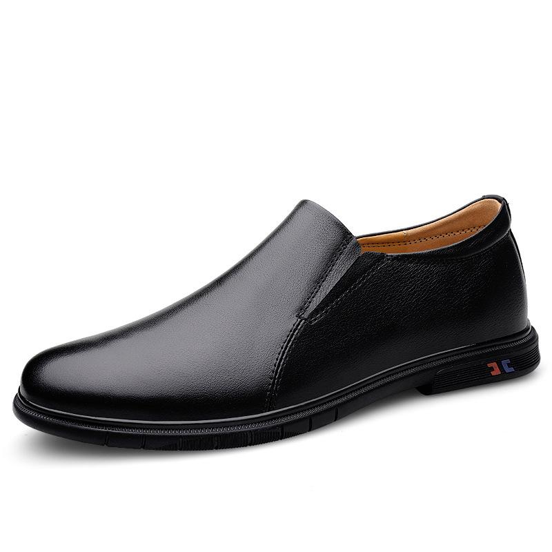 Men's shoes loafer leather shoes outdoor business casual shoes spring low-top foot-fitting leather first-layer cowhide surface single shoes