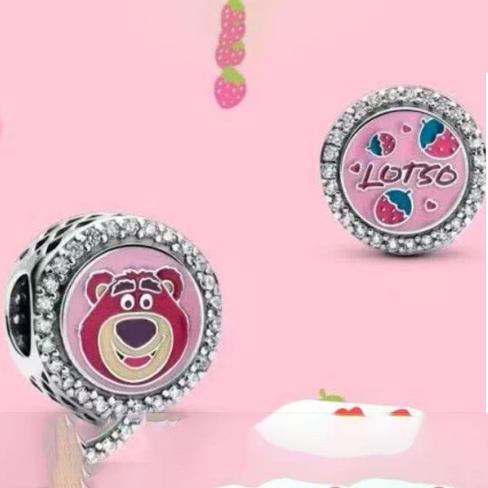 MINISO Disney Stitch Angel Charms Silber 925 Original Armband Schmuck Anhänger Passend für Damen Mädchen