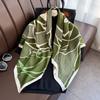 New 90Cm Printed Large Square Scarf Women Spring And Autumn Scarves Twill Silk Headscarf Shawl Female Hijab Luxury