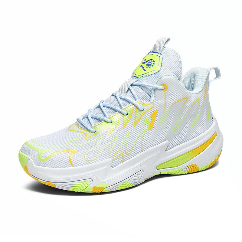 2025 new men's and women's style basketball shoes actual sports mandarin duck youth and students outdoor sports non-slip sneakers