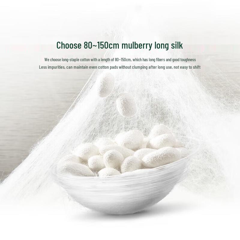 Mengjie Pure Cotton Antibacterial Jacquard Mulberry Silk All-Season Duvet