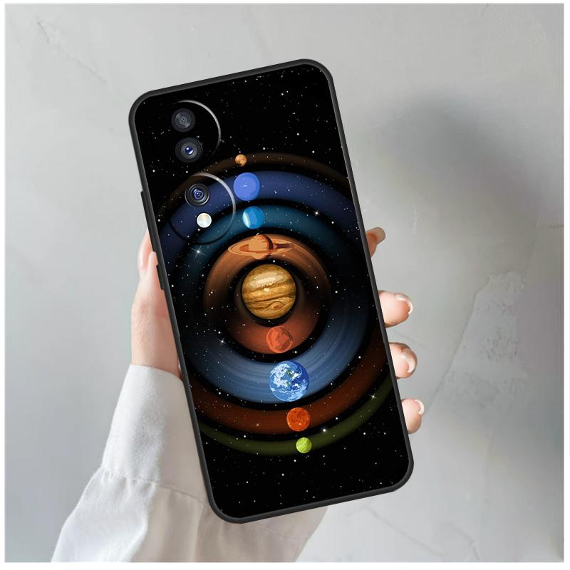 Space Solar System Planets Universe Funda For Honor Magic 6 Lite 5 Pro 50 70 90 Honor X8a X8b X6 X7 X8 X9 X6a X7a X9a X9b Case
