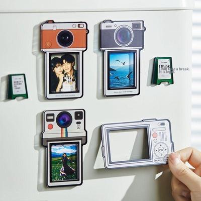 Diy Photo Frame Refrigerator Magnets Funny Ins Magnetic Picture Frame Photo Decoration Detachable Creative Fridge Magnets