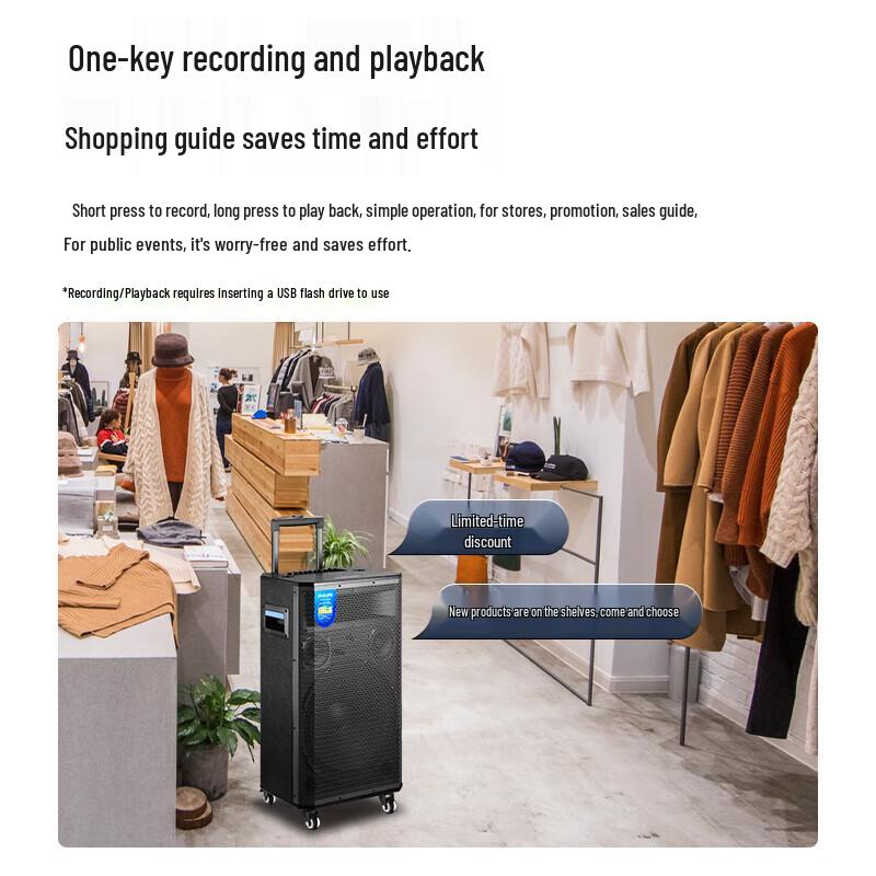 Philips SD170PLUS 15-inch Portable Bluetooth Trolley Speaker with Dual Mics