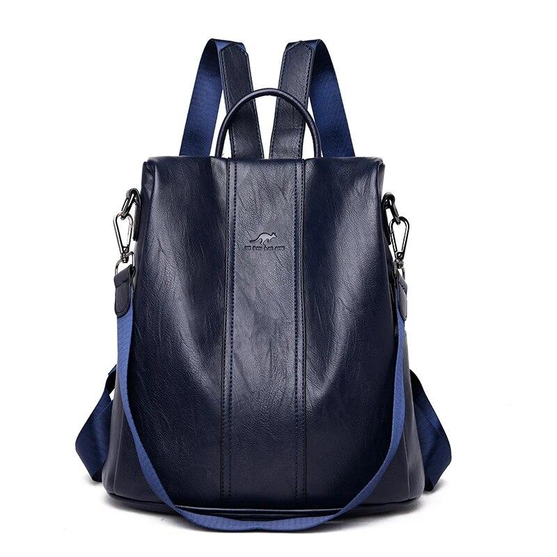 2024 neue Mode Anti Diebstahl Leder Tasche frauen Retro Schulter Tasche Große Kapazität Reise Rucksack