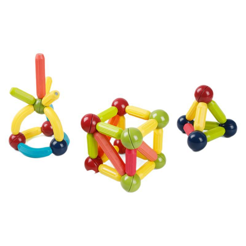 3D Magnetic Rod Building Blocks: Changeable, Strong Magnets for Kids' Educational Play