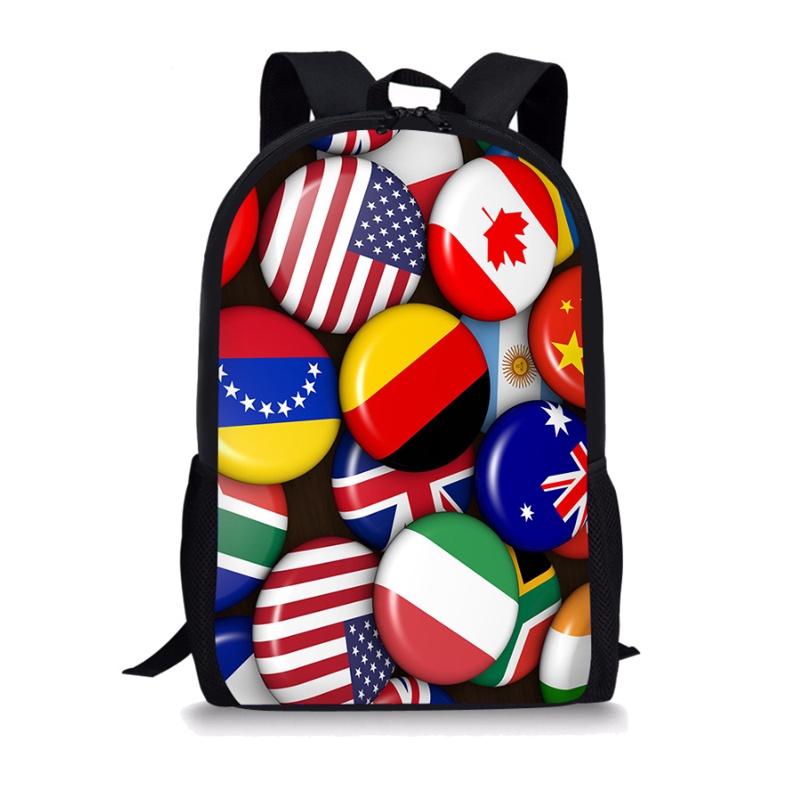 National Flag School Bags Durable And Fashionable Backpack For Students