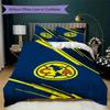 American Soccer Clubs Pattern Bedding uilt Set uilt Cover Pillowcase Home Decoration Birthday Gift (1 * duvet cover + 2 * pillowcase without core)05