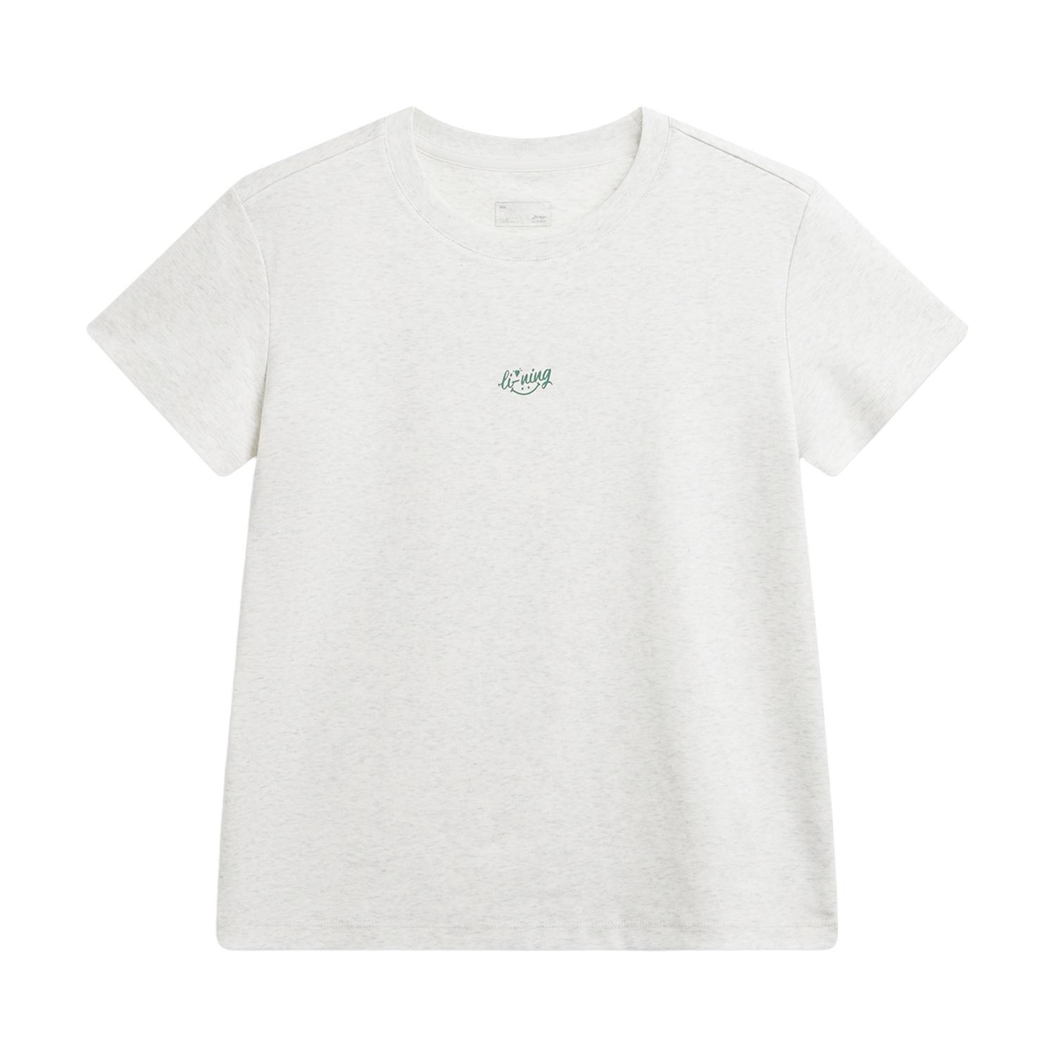 Li-Ning Cool Round Neck Logo T-Shirt Women tops ATSW360-1 XS