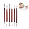 17 Pack Clay Tools Sculpting Pottery Tools Pack Modeling Clay Sculpture Set Double-Sided DIY Wooden Handle Ceramic Tool