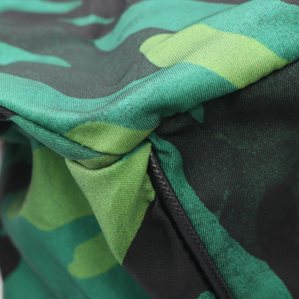 Used PRADA TESSUTO CAMOUFL Shoulder Bag VA0994 Nylon Saffiano leather Green Black Used mens