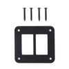 2 Way Black Aluminum Durable Car Trailer Boat Rocker Switch Panel Housing Holder