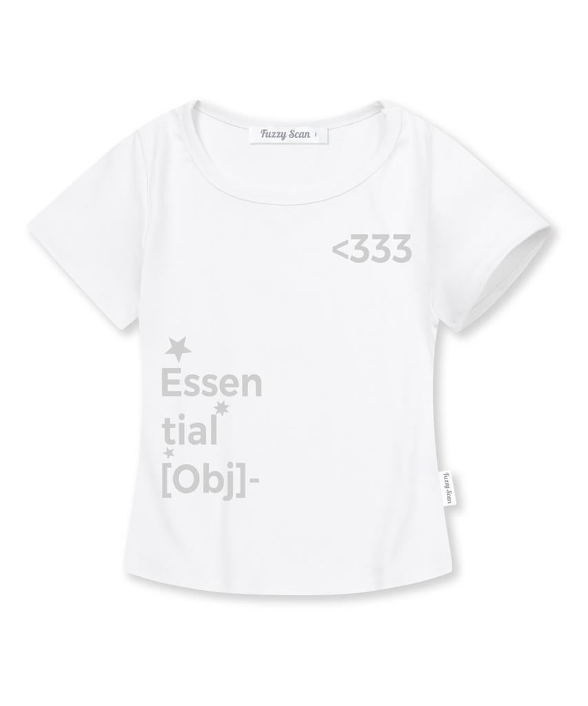 FUZZY SCAN The Essential Slim Short Sleeve Tee White