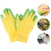Kids Children Protective Gloves Durable Waterproof Garden Gloves Anti Bite Cut Gardening Outdoor Protection Rubber Crab Catching Waterproof Gloves