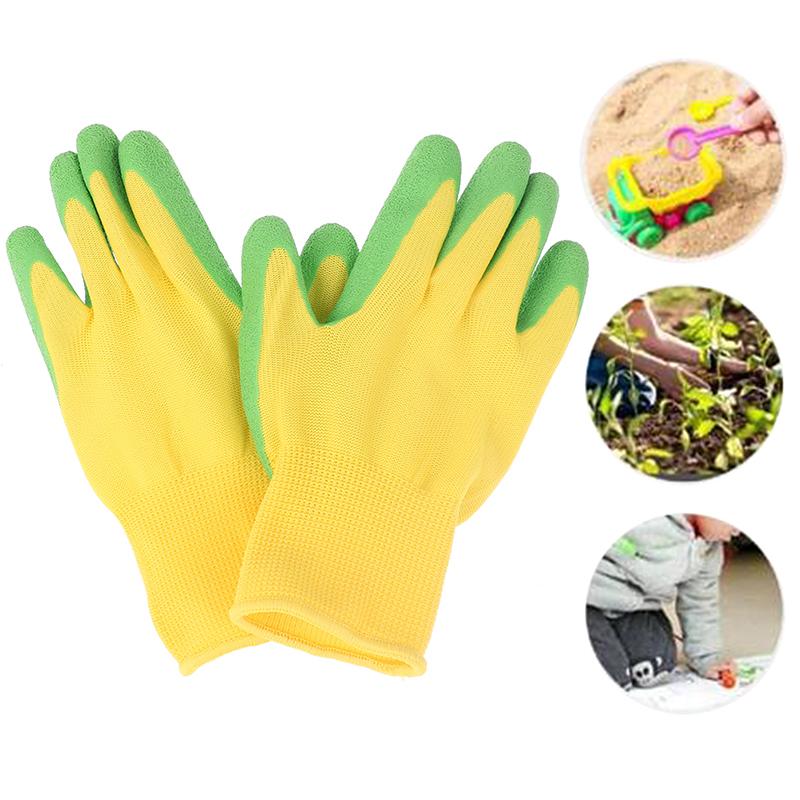 Kids Children Protective Gloves Durable Waterproof Garden Gloves Anti Bite Cut Gardening Outdoor Protection Rubber Crab Catching Waterproof Gloves
