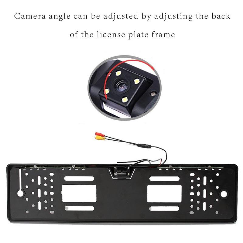 Car Rear View Camera EU European Car License Plate Frame Waterproof Auto Car Reverse Backup Camera