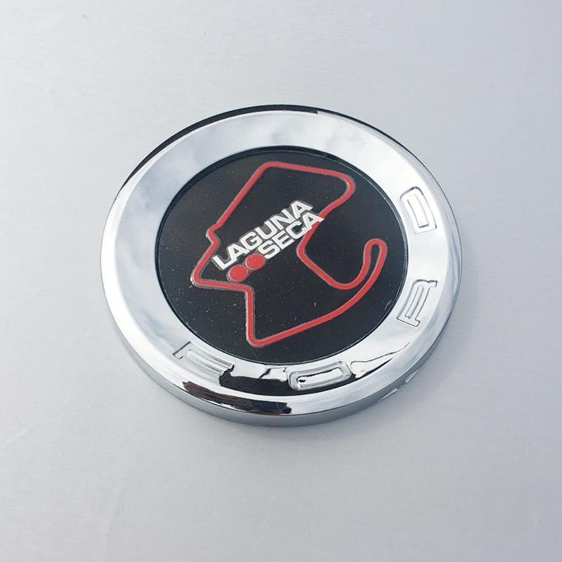 Эмблема-значок на заднюю крышку багажника Ford Mustang, крышка бензобака, логотип Ford к юбилею 59  Хром Laguna Seca