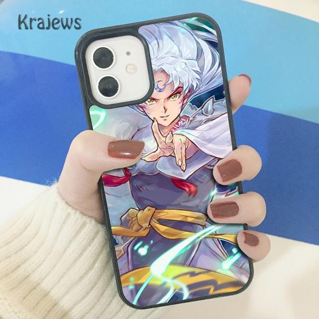 Krajews Anime Inuyasha Weiche Telefon Fall Abdeckung Für iPhone 14 5 SE 6s 7 8 plus X XR XS 11 12 13 pro max Samsung S21 S22 ultra